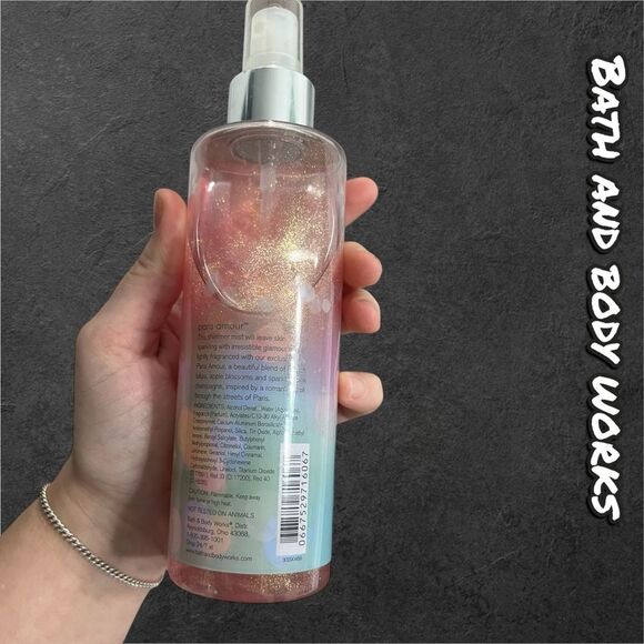 HTF RARE Bath & Body Works Paris Amour Shimmer Mist - Picture 2 of 3